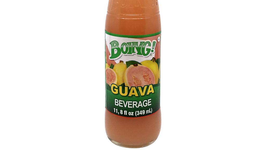 Boing Guava Bottle (12Oz) · frutalmente delicious and refreshing guava juice