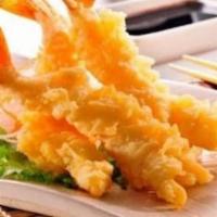 Shrimp Tempura · Deep fried shrimp and vegetable.