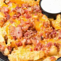 Perri'S Bacon Cheddar Fries · Our jersey fries covered in shredded cheddar cheese topped with chopped bacon then oven bake...