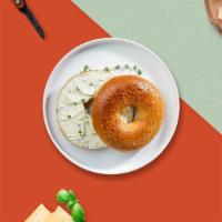 Bagel With Cream Cheese · Get a wholesome toasted bagel with our special cream cheese!