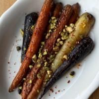 Roasted Carrots · alleppo honey, sumac, pistachio