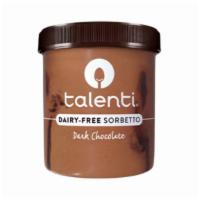 Talenti - Dairy Free Dark Chocolate Sorbetto (1 Pint) · This Dark Chocolate Sorbetto is made with real cocoa and a dairy-free chocolate sauce. This ...