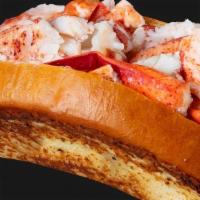 Warm Supreme Lobster Roll · 7.5oz of Fresh Maine Lobster on a toasted brioche roll w/ poured melted butter
