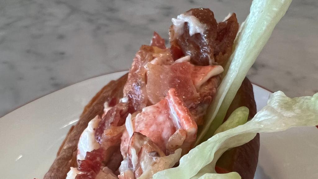 Lobster Blt · Fresh Maine Lobster, bacon, lettuce, tomato & mayo on a toasted brioche roll