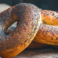 Poppy Seed Bagel · Made fresh daily.