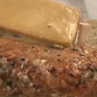 Salmon · With dijon mustard.