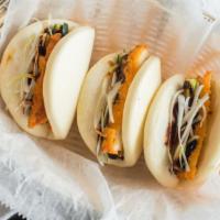 Beijing Chicken Bao(3Pcs) · fry chicken,cucumber, scallion