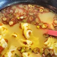 Good Hope Wonton Soup(12Pcs) · pork shrimp scallions.