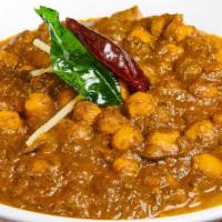Chana Masala · A combination of chickpeas, onions and tomatoes in a sauce with spices.