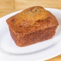 Banana Bread · Individual loaf with sweet bananas, sour cream and cinnamon.. (Includes dairy and eggs)