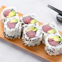 R10 Tuna Avo Roll · Sushi roll with tuna and avocado.