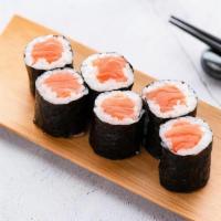 R8 Salmon Roll  · Sushi roll with salmon.