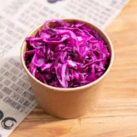 Purple Cabbage · Pickled Red Cabbage with Citrus and Dill.