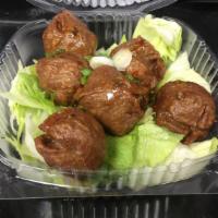 Thai Meat Ball · Fried beef balls with spicy sweet sauce.
