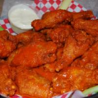 50 Piece Wings · All wings come with a side of bleu cheese & celery.