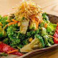 Garden Salad Tapas · Twelve kinds of vegetables and Japanese dressing.