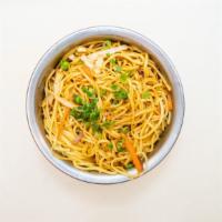 Chili Garlic Noodles · Noodles sautéed in szechuan sauce and tossed with fresh veggies.
