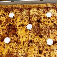 Sheet Cheese Pizza · 32 slice full sheet pizza , we use our own fresh dough 
Not frozen shells, our sheet pizzas ...