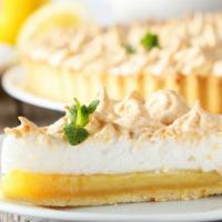 Lemon Meringue Pie · Pie with a pastry base, consisting of lemon curd and meringue.