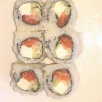 Philly Roll · Smoked salmon, Cream cheese and cucumber.