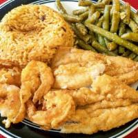 Whiting And Shrimp · Choice of 2 Sides