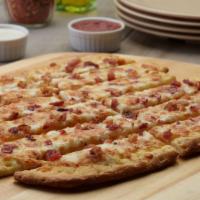 Cheesy Bacon Bread Twist · These breadsticks have our signature garlic spread, fresh diced mozzarella cheese & crunchy ...