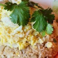 Thai Fried Rice · Fried rice with onion, egg scallion.