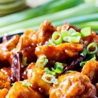 General Tso'S Chicken · Hot. White meat. Hot and spicy.