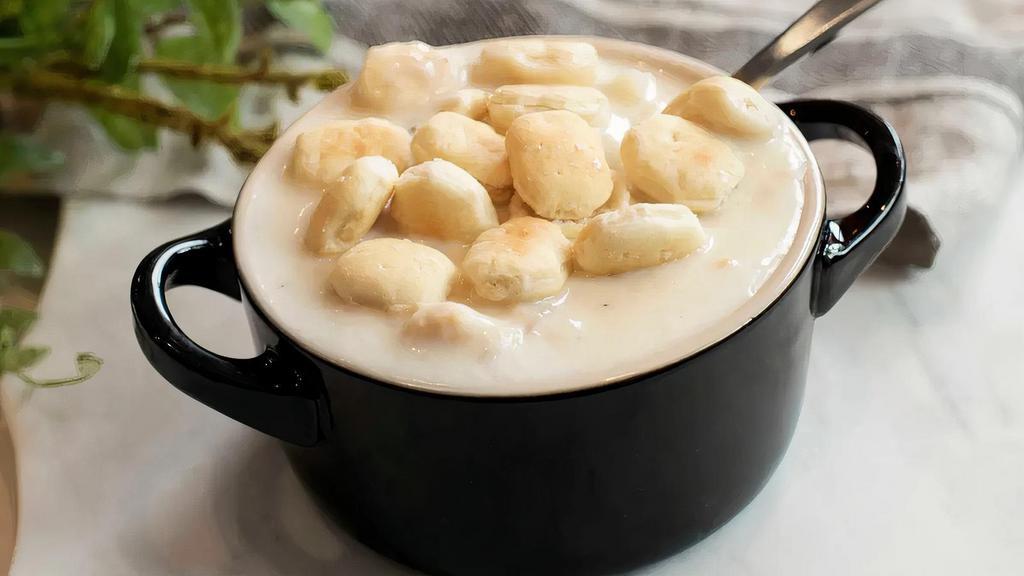 Bowl Of Clam Chowder · Served in a cup or bowl with a side of oyster crackers.