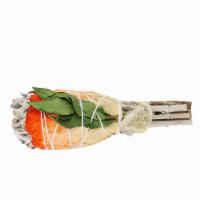 White Sage Torch With Morton Leaves, Rose Petals & Citrine · This sage torch is 4” in size. It is comprised of white sage with Morton leaves and rose pet...