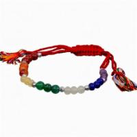 7 Chakras Gemstone Adjustable Bracelet  · The 7 rainbow colors are associated to the chakras and the endocrine system. Violet, crown o...