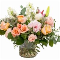 Bridgerton Babe · A fresh and dainty bouquet made of peonies, amaryllis, roses, rice flower, snapdragon and ri...