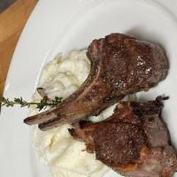 Rack Of Lamb (2Pieces) · Served with mashed potatoes and sautéed broccoli