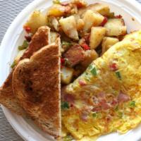 Western Omelet · ham, peppers, onions.