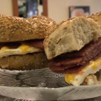 Taylor Ham Sandwich · Specify bagel choice