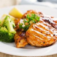 Grilled Chicken With Broccoli Rabe · Delicious juicy grilled chicken with steam  broccoli.