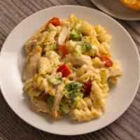 Chicken Primavera · Delicious combination of chicken, pasta and fresh vegetables.