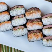 Musubi Platter · chooose four - any items you'd like to repeat please use Duplicate Option 1-3 and let us kno...