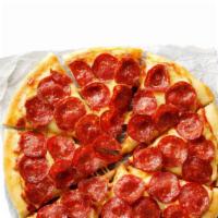 Pepperoni Lovers Pizza · Mozzarella, extra pepperoni and extra cup-n-char pepperoni.