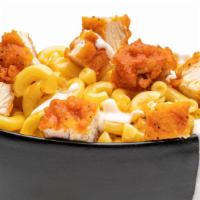 Buffalo Chicken Mac & Cheese · Our Signature Mac & Cheese with Crispy Chicken, Drizzled with Our Buffalo, and Creamy Blue C...