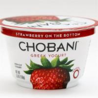 Strawberry Chobani Yogurt · Strawberry flavored.