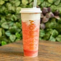 Fresh Strawberry Tea · Ice blended with fresh strawberry and Green tea with sweet & salty cheese foam available.  c...