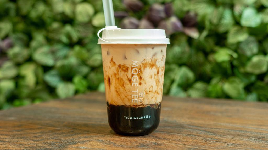 Brown Sugar · Freshly cooked brown sugar and brown sugar bubble combine with either classic milk tea or fresh organic whole milk .