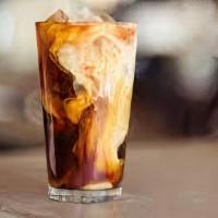 Cold Brew With Milk · 18 Hour Cold Brew Concentrate over ice.