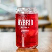 Wild Berry Hibiscus · Home Brewed, Unsweetened Wild Berry Tea over ice.