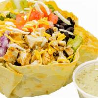 Bowl · Start off with a fresh made Taco Bowl, a flour tortilla fried fresh daily into a delicious b...