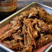 Carolina Pulled Pork (Lb) · Approx. 1lb of our Pork Smoked & Pulled Off the Bone & Tossed in our Famous Vinegar BBQ Sauce