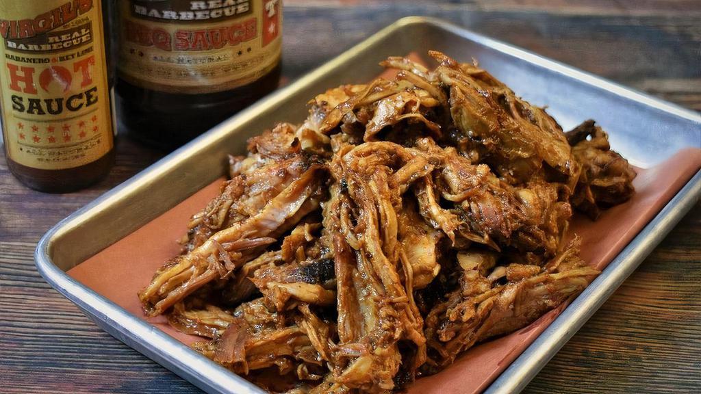 Carolina Pulled Pork (Lb) · Approx. 1lb of our Pork Smoked & Pulled Off the Bone & Tossed in our Famous Vinegar BBQ Sauce