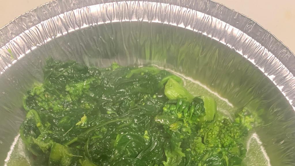 Broccoli Rabe · Sauteed in garlic and oil.