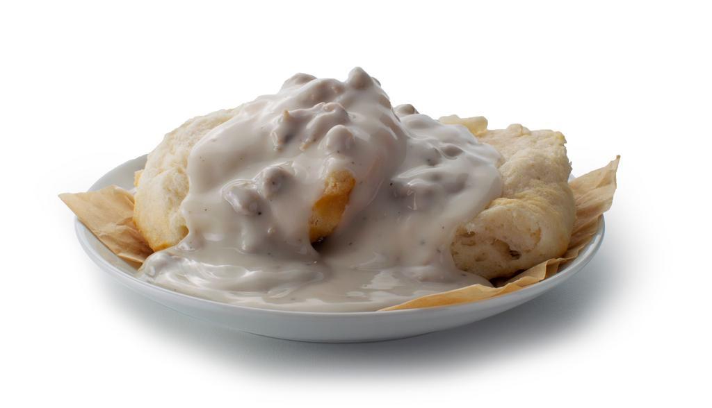 Sausage & Gravy Biscuit
 · Sausage Patty with gravy on a Fresh Baked Biscuit